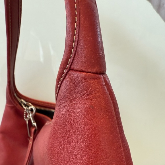 Coach vintage small red Leather Ergo Hobo Bag - Picture 15 of 16